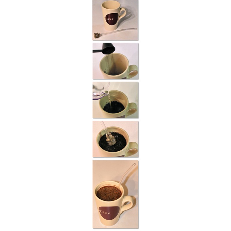 Java Wand Coffee Brewing Glass Straw With Filter Eco