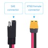 RIIEYOCA 1M SAE to XT60 Connector Adapter, 12AWG Cable, Compatible