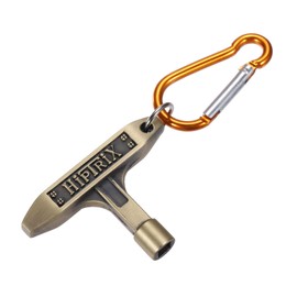 MECCANIXITY Drum Tuning Key T-shaped Drum Keys Portable with Ring Buckle for Drum Instrument, Copper Tone