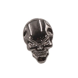 A ABSOPRO Car 3D Emblem Badge Decal Skeleton Skull Bone Shape Sticker Item Replacement