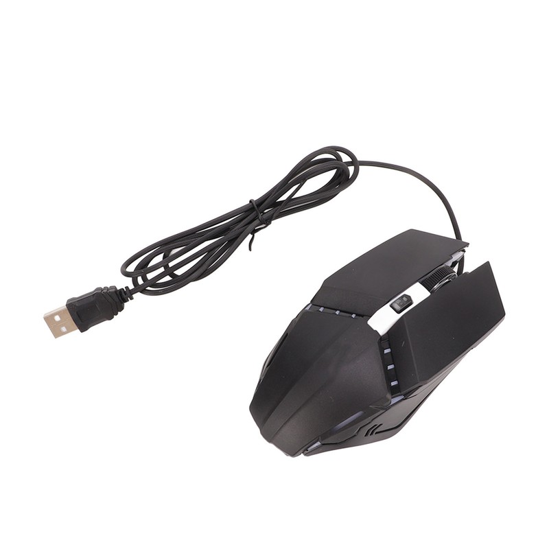 One Handed Keyboard Mouse Set Wired 35 Keys RGB Backlight