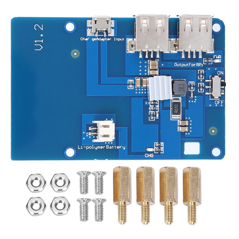 UPS Lipo Battery Expansion Board Independent Field Power Supply Dual