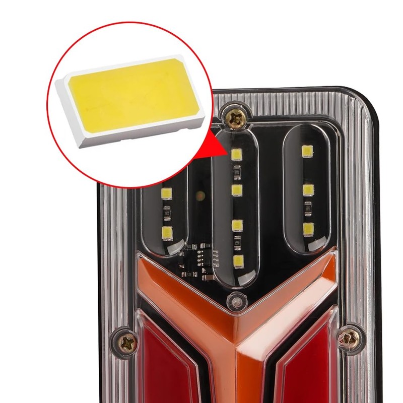 KACEPAR Car Truck Tail Light, LED Rear Brake Light, Reverse