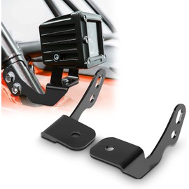 KEMIMOTO UTV Pod Light Brackets LED A-Pillar Light Mount, Compatible with Polaris RZR XP 1000 / RZR 900 / 800, Rust Proof Cube Metal Side Mount Bracket
