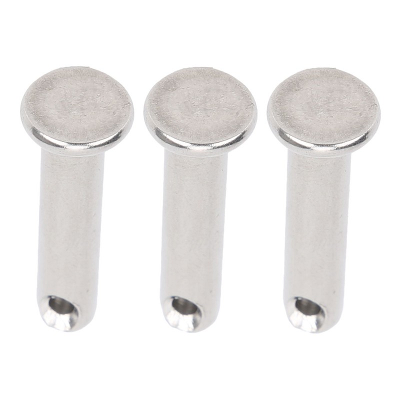 50Pcs Round Clevis Pins Flat Head 304 Stainless Steel Locating