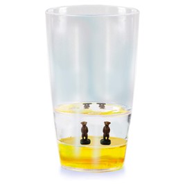 Floatarama Tumbler - Meerkat from Deluxebase. 9oz BPA-Free Acrylic Plastic Drinking Glasses with Floating Animal Figurines. Cute Tumbler Cups for Kids or Novelty Wine Glass Tumbler for Adults