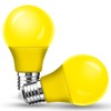 2 Pack A15 LED Yellow Bug Light Bulbs for Outdoor,