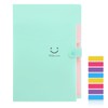 KONVINIT A4 Expanding File Folder, Document Folder with 5 Pockets,