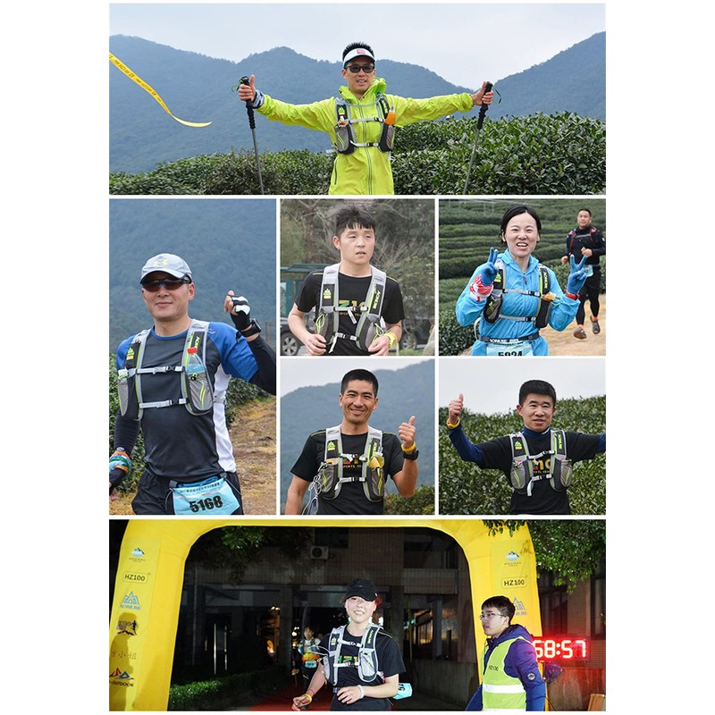 5.5L Lightweight Hydration Backpack Hydration Vest Outdoors for Trail Marathoner