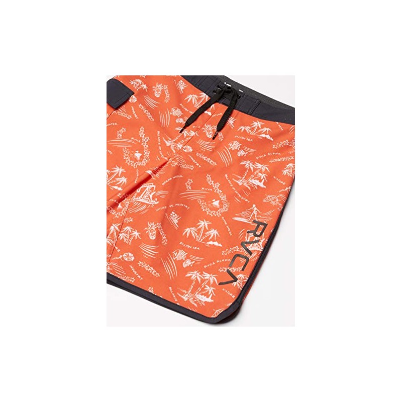 RVCA Tronco Oriental para niño, Herrumbre, 30