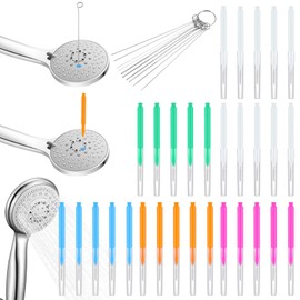 YBEATY 30 Pcs Shower Head Brush Cleaning Small Multi Crevice Gaps Hole Removal Brushes Anti Clogging Shower Head Cleaner Tool Showerhead Cleaner Picks for Bathroom Pipe Tiny Nozzle