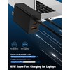 Hzevn 3-Port 2Pack 100W USB C Wall Charger Block,Multi USB