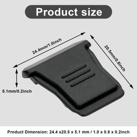Pack of 2 Hot Shoe Covers for Canon EOS R3, R5C, R6 Mark II, R7, R8, R10, R50 - Dust and Dirt Resistant - Maintains the Built-in Flash Function - Replaces Canon ER-SC2 Accessories