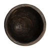 Creative Co-Op Rustic Paulownia Footed Wood Bowl, Charred Brown