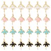 Honbay 24PCS Enamel Alloy Ballerina Ballet Dancer Charms Pendant for