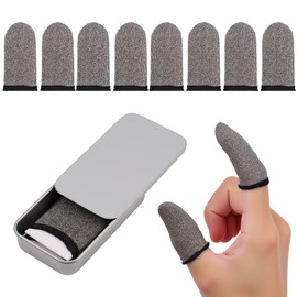 GUSDYIT 8PCS Gaming Finger Sleeves, Profesionales Thumb Gloves Mobile Gaming for Dedales Gamer