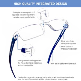 AQWANO Rimless Reading Glasses Computer Blue Light Blocking for Women Men, 5 Pack Clear Frame Readers Anti Glare/Eyestrain Lightweight Comfortable, 1.75