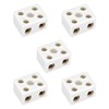 uxcell 2 Way Ceramics Terminal Blocks High Temp Porcelain Ceramic