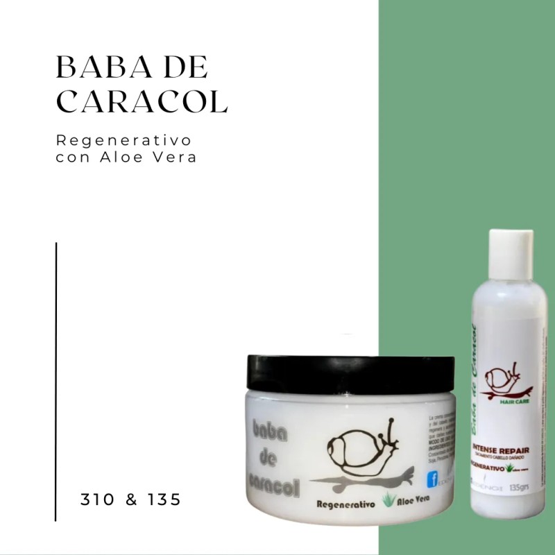 Tratamiento Baba De Caracol Con Aloe Vera, Regenera Cabello