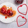 Heart Silicone Pancake Molds, 2 Pack Silicone Pancake Molds for
