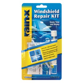 Rain-X 600001 Windshield Repair Kit - Quick and Easy Durable Resin Based Windshield Repair Kit for Chips and Cracks, Good for Round Damage Below 1" in Diameter and Cracks Smaller Than 12" in Length