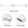 YAODHAOD 12 V 4-polig RGB 5 V 3-polig ARGB Splitter-Kabel