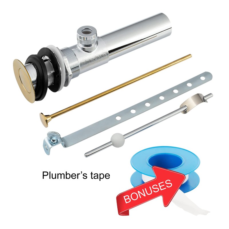 Artiwell Sink Pop-Up Drain Stopper Assembly with Lift Rod and
