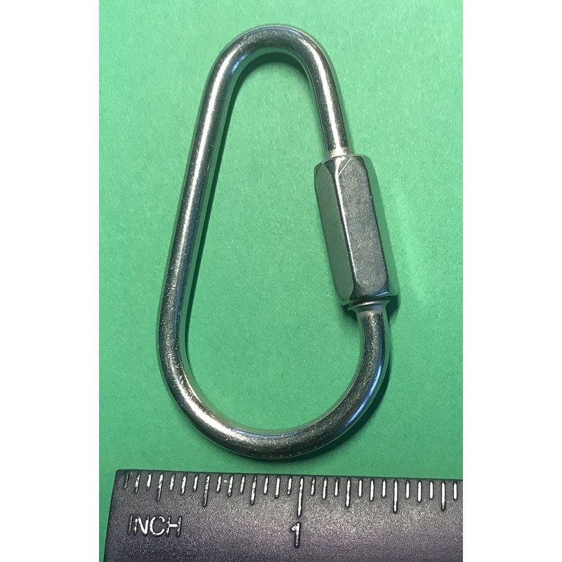 US STAINLESS Stainless Steel 316 Pear Shape Quick Link 5/32"