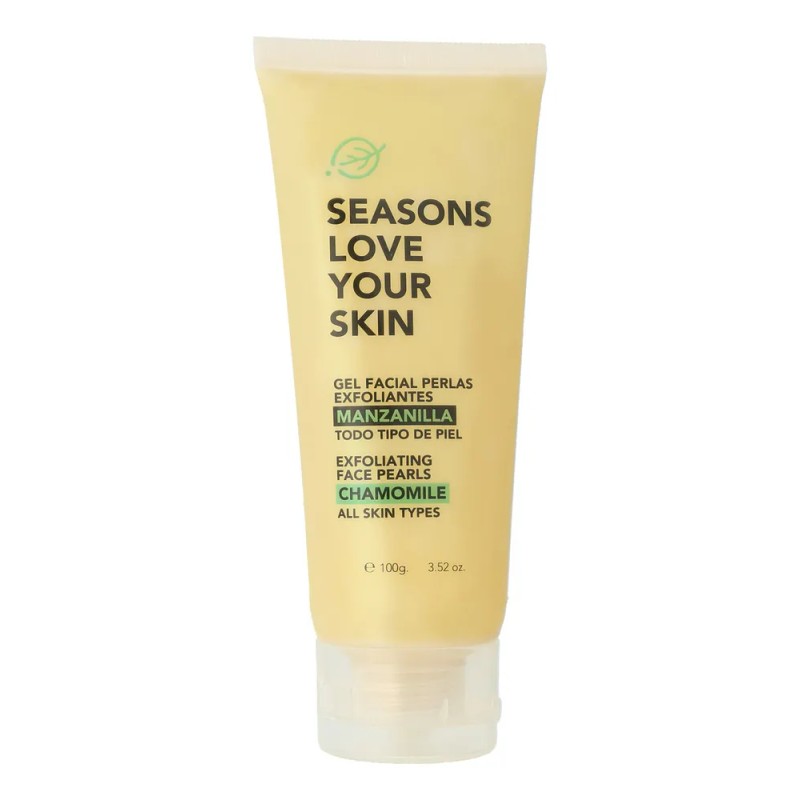 Gel Facial Perlas Exfoliantes Manzanilla 100gr Tipo de piel Sensible