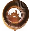 Stainless Steel Wind Spinner, 12" Four Wheeler, Copper Starlight
