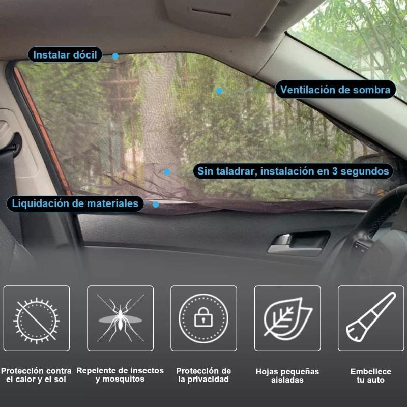 luis 4 Lateral Ventana Cubre Sol Automotiv Cortains Parasol Coche