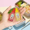 WXOIEOD 4 Pieces Mini Squeeze Condiment Bottles, Mini Ketchup Bottle