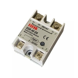 Fotek Solid State Relay SSR-40DA 40A INPUT 3-32V DC TO OUTPUT 24-380V AC SSR