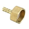 sourcing map 6.5mm Barbed Brass Hose Connector Adapter x G1/2