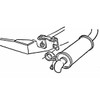 Inline Tube 1968-69 Chevelle Dual Exhaust With Resonators Hangers
