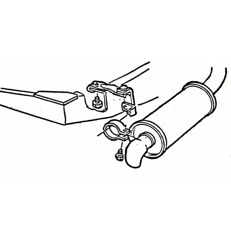 Inline Tube 1968-69 Chevelle Dual Exhaust With Resonators Hangers