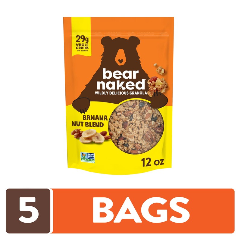 Bear Naked Granola Cereal, Whole Grain Granola, Breakfast Snacks, Banana