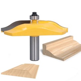 Agatige Cabinet Door Router Bits, 1/2 Inch Shank Raised Panel Router Bit 3-1/2 Inch Diameter Alloy Roman Ogee Bit Shaker Raised Cabinet Door Making Frame Panel Design Router Bits for Cabinet Door