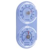 Twin Dial Thermometer Hygrometer To Measure Temperature and Humidity Levels