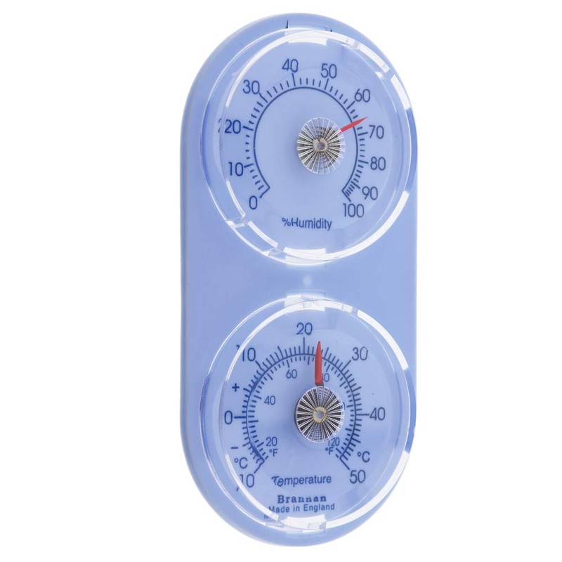 Twin Dial Thermometer Hygrometer To Measure Temperature and Humidity Levels