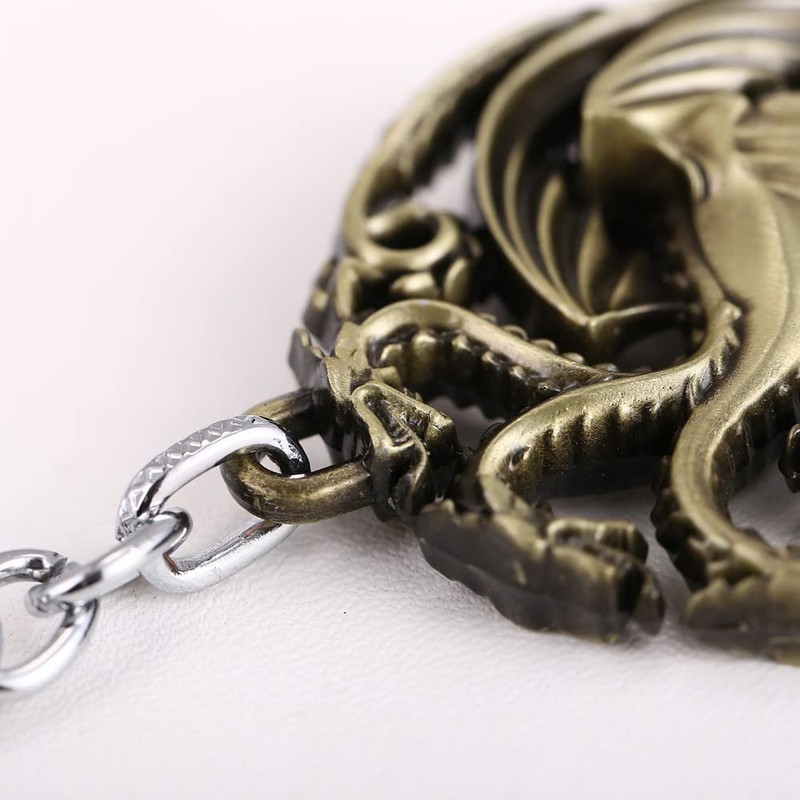 Bkinpid Dragon Key Chain Targaryen Key Chain (Red)