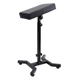 YONGDA Tattoo Arm Rest Stand with 180° Tilt & Height Adjustable (28"-39"), Thickened PU Leather Pad, Four-Corner Non-Slip Base, Foldable & Portable for Tattoo Artist Studio Client