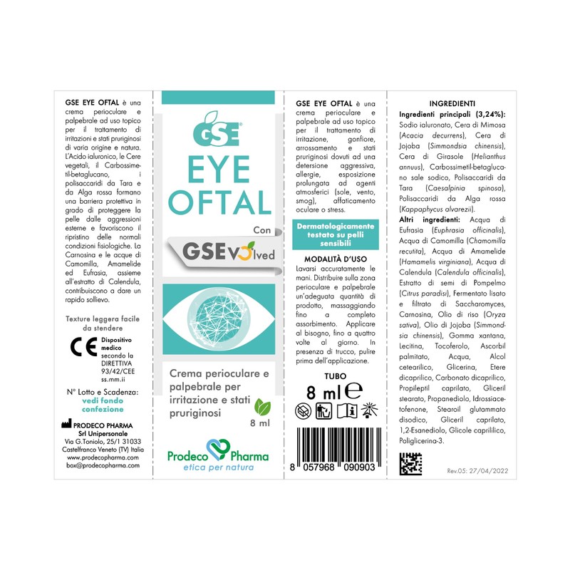 Prodeco Pharma Gse Eye Oftal Crema 8 ml