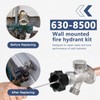 Zafina-UP 630-8500 New Wall Hydrant Complete Service Kit Fit for
