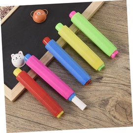 STOBOK 10pcs Colorful Chalk Holder Tasteless Chalk Storage Box for Boy Girl Easy to Use for School and Home Activities