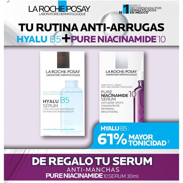 KIT ANTI-ARRUGAS HYALU B5 SERUM 30ML + REGALO PURE NIACINAMIDE