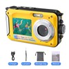 Aomdom Underwater Camera, Waterproof Digital Camera HD 2.7K Underwater Camera