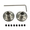 BRINGSMART 2pcs 6mm Flange Coupling Connector with Wrench Rigid Axis
