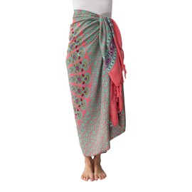 Mienloco Women's Beach Towel Sarong Scarf Wrap Pareo Neckerchief Protective Scarf (SB_B)
