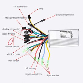 Motor Controller LCD Display Electric Brushless Controller Brushless Electric Motorcycle 22.5mm Handlebar Electric